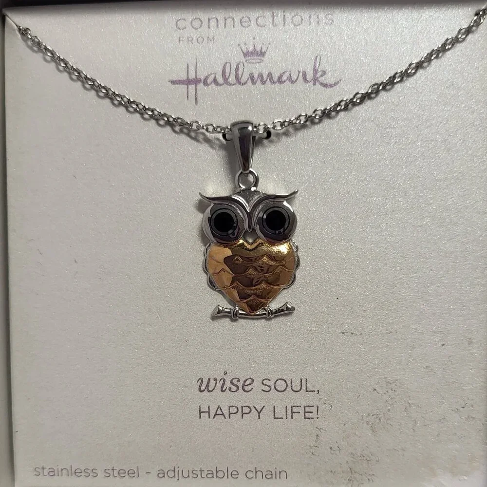 Hallmark Wise Soul Happy Life stainless steel necklace - Picture 2 of 4